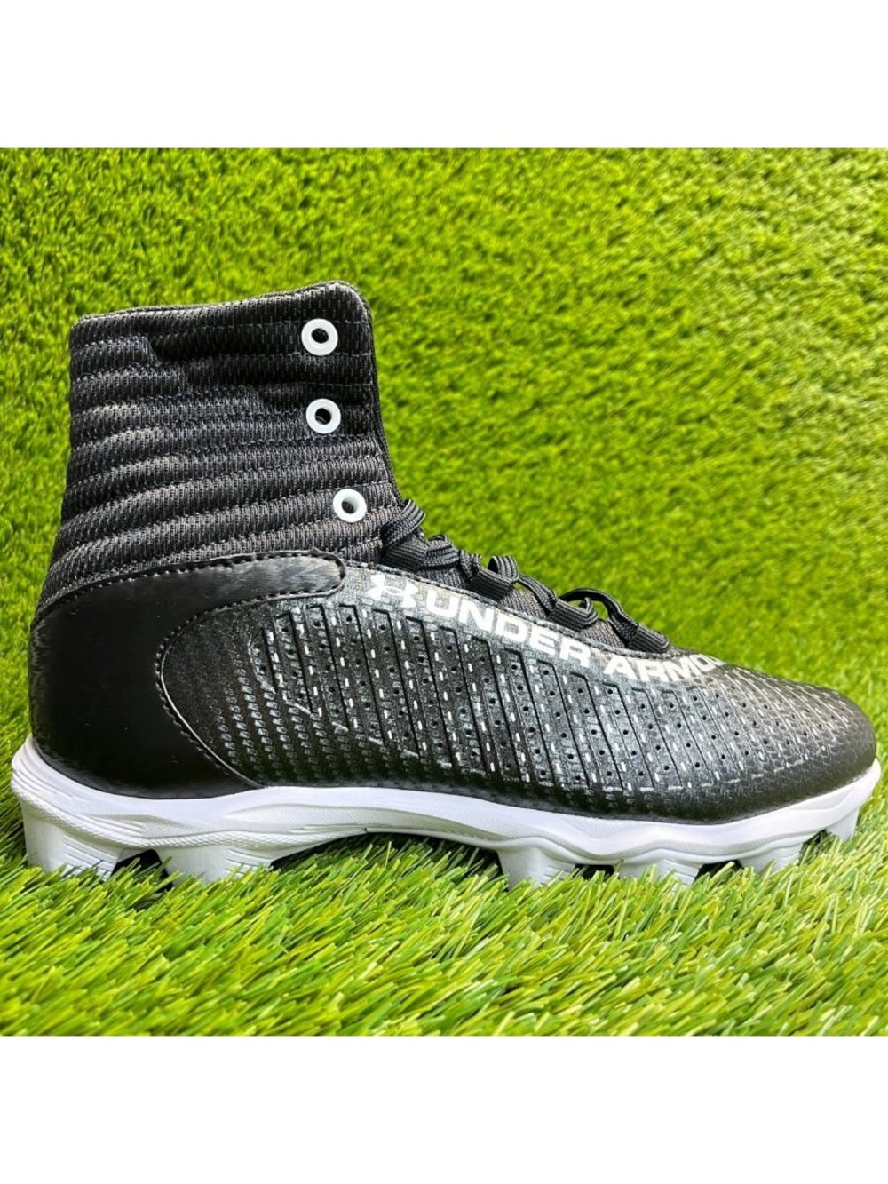 Under Armour Highlight Franchise RM 2.0 Mens Size 8.5 Black Football Cleats